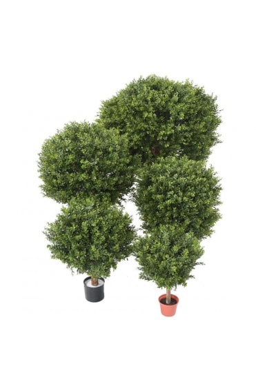 The Artificial Plants Shop Artificial Buxus Ball UV With Buds Available in 5 Sizes