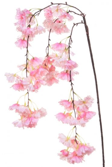 Artificial Cherry Blossom Foliage - Weeping Pink