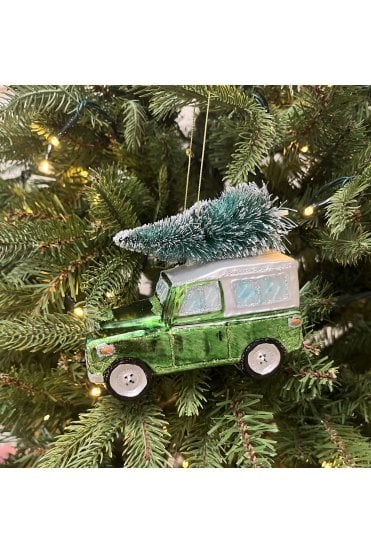 Artificial Christmas Tree Decoration -Land Rover Green