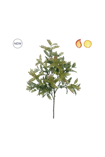 Artificial Foliage Rain Locust Green/Red
