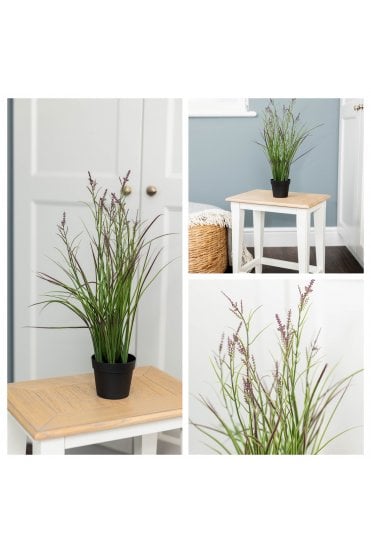 Artificial Flowering Grass UV Resistant - Purple