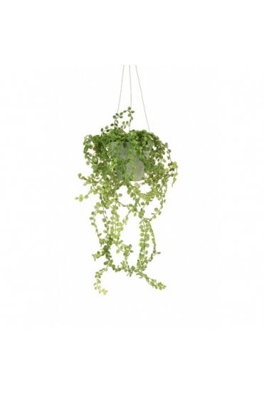 Artificial Hanging Button Leaf Plant Arrangement