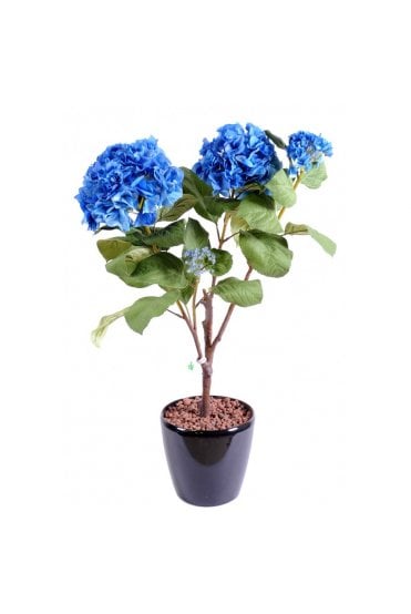 Artificial Hydrangea Plant 82cm Blue