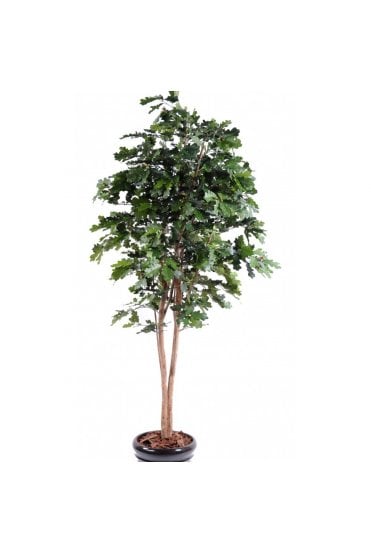 Artificial Oak Tree Double Slim Trunk