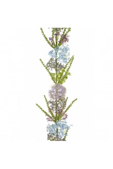 Artificial Queen Ann Lace Garland Purple