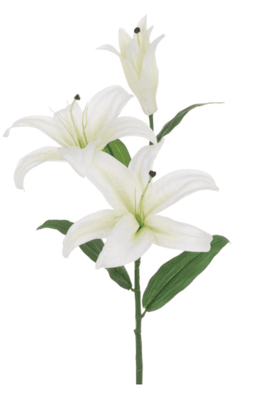 Artificial Recycled Casablanca Lily Spray 88cm