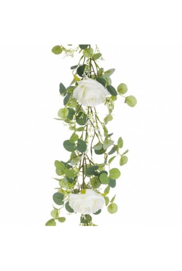 Artificial Rose & Eucalyptus Garland