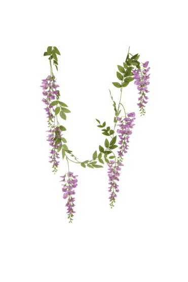 Artificial Wisteria Garland - Magenta