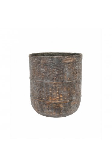 Bamboo Planter Brown Coated (3 Size Options)