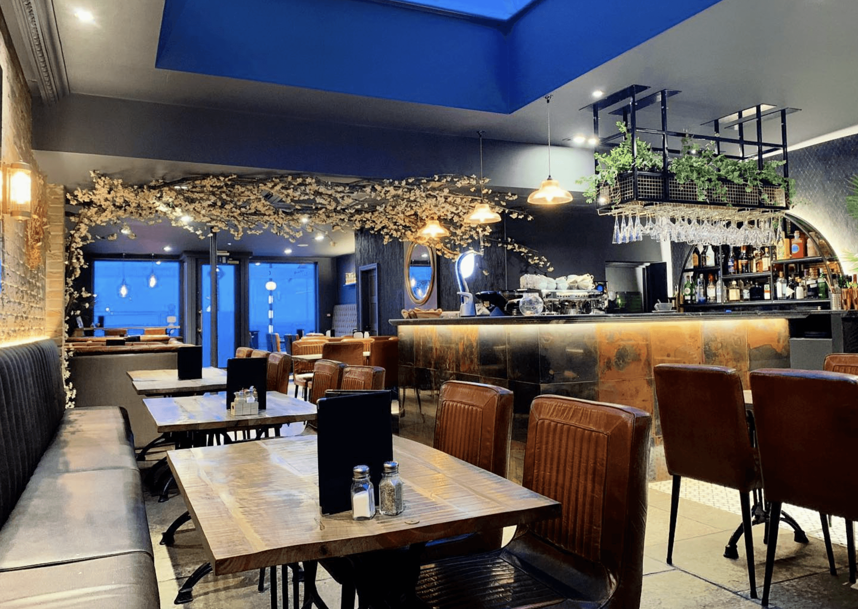 Artificial Plants Bistro Installation