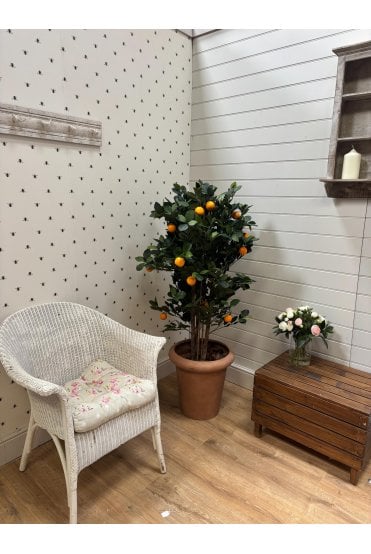 Potted Artificial Orange Tree with Fruit 140cm 