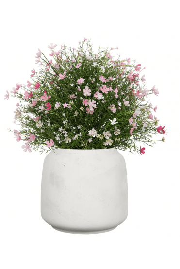 Potted Artificial Pink Baby's Breath Display - UV Resistant