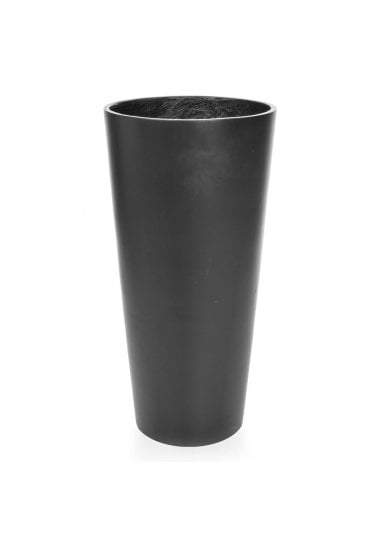 Tall Tapered Round Planter Grey