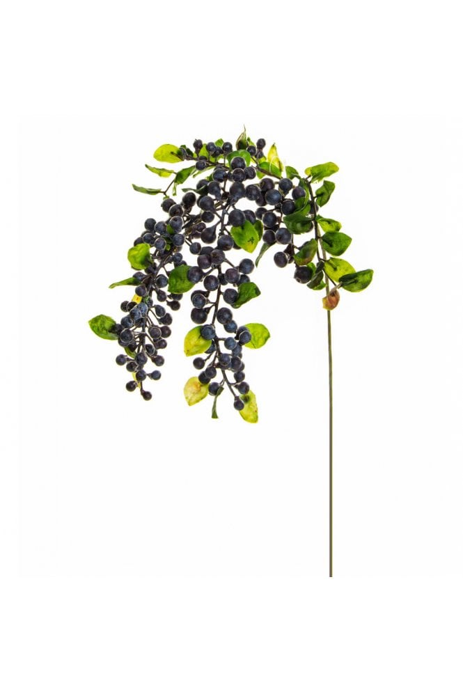 Artificial Hanging Berry Foliage - Purple