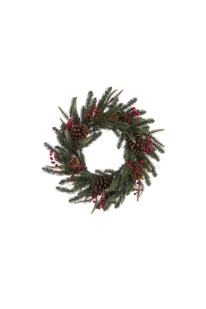 Artificial Pine & Berry Wreath