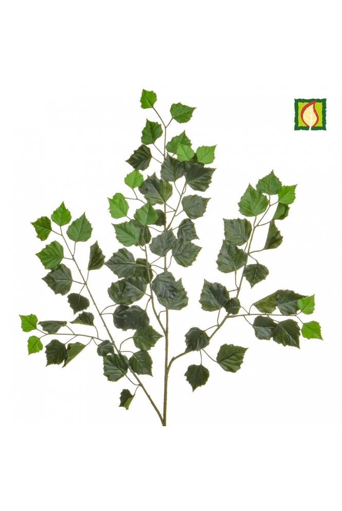 Artificial Birch Foliage - Pack of 6 Flame Proof