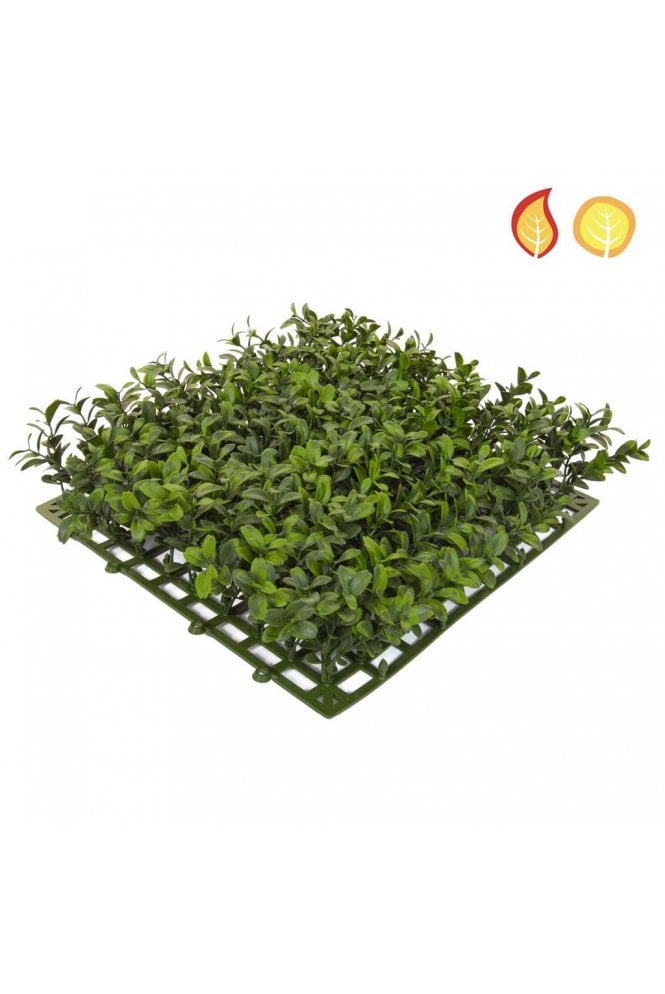 Artificial Boxwood Top Mat UV and Flame Retardant Pack of 12 