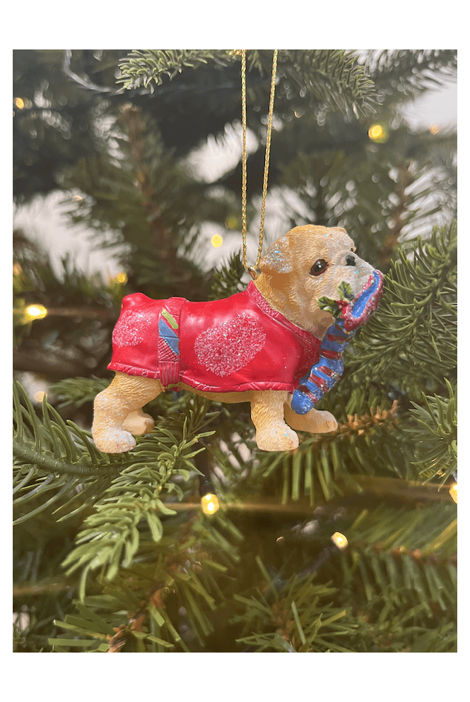 Artificial Christmas Decoration - Bulldog