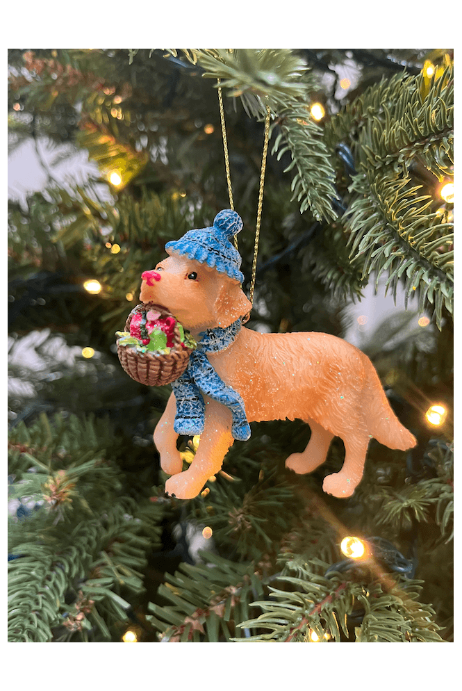 Artificial Christmas Decoration - Golden Retriever