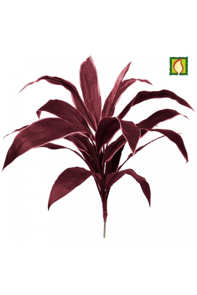  Artificial Cordyline Burgundy - Flame Retardant