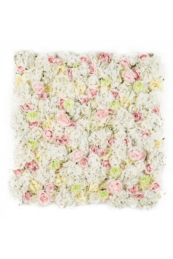 Artificial Hydrangea and Rose Wall Panel