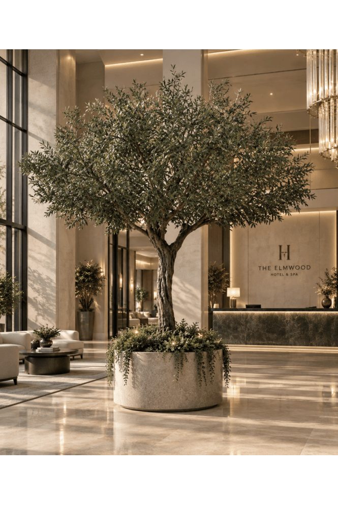 Artificial Giant Canopy Olive Tree UV Resistant 4.4m X 4.5m
