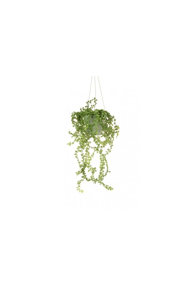 Artificial Hanging Button Leaf Plant Arrangement