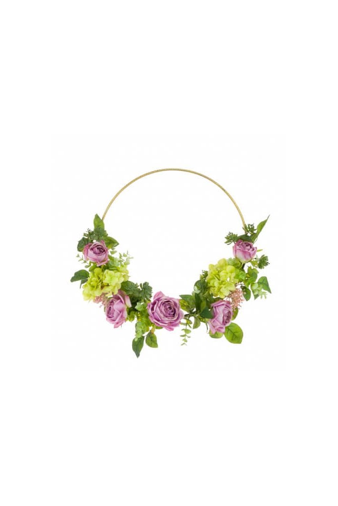Artificial Hydrangea Floral Hoop