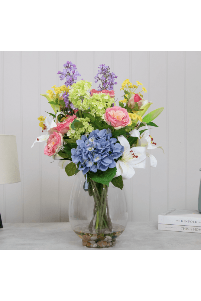 Artificial Lilies in Vase