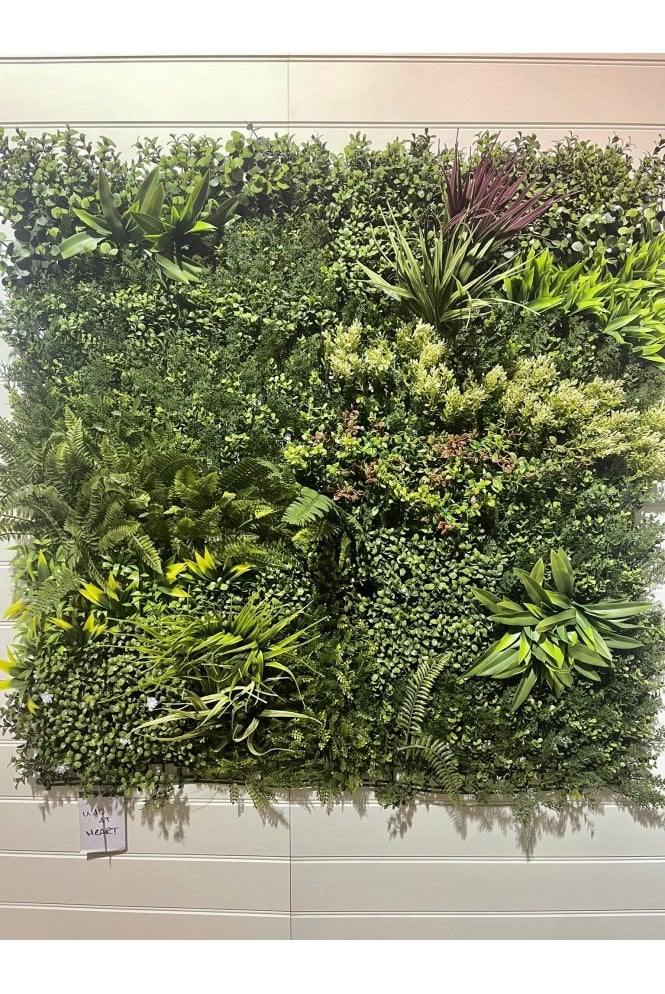 Artificial Living Wall Panel 1m X 1m - Wild 