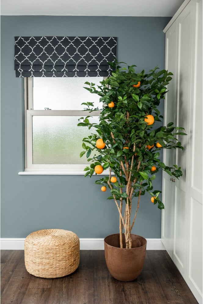 Artificial Orange Multi-Stem Tree