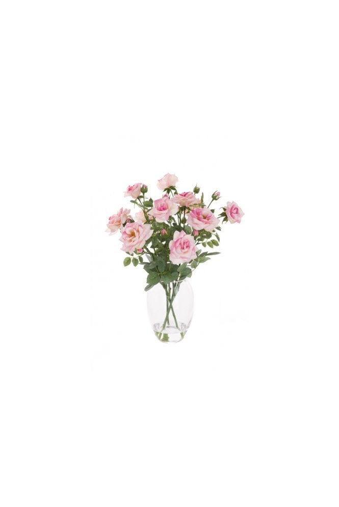 Artificial Pink Rose Display in Vase