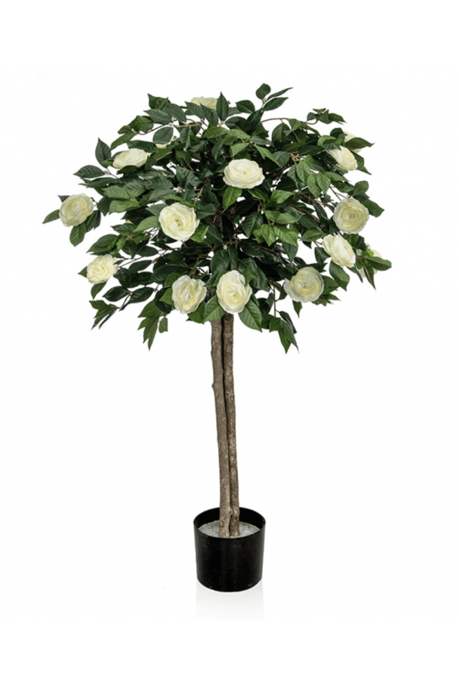 Artificial Potted Cammelia Tree Arrangement