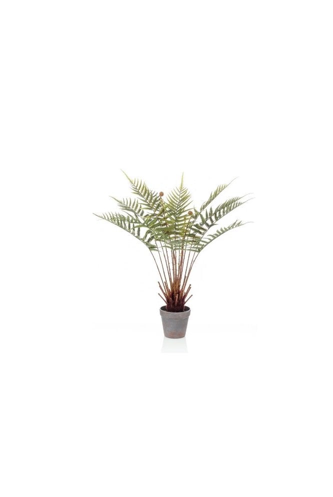 Artificial Fern In Grey Base 60cm