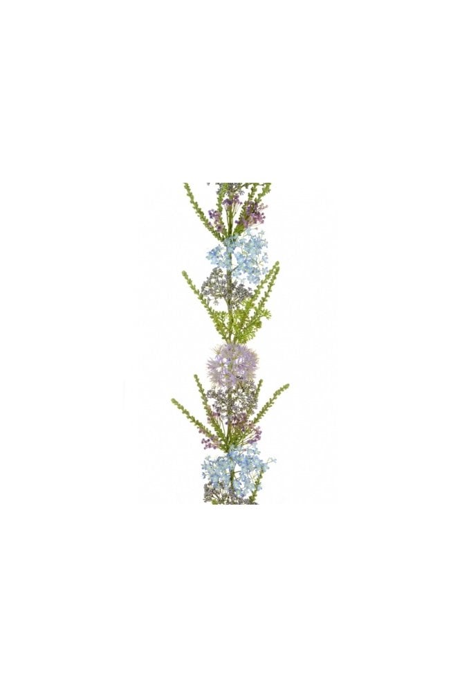 Artificial Queen Ann Lace Garland Purple