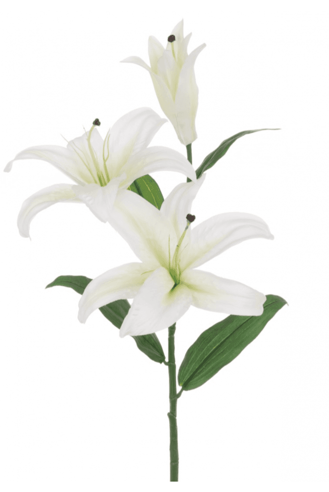 Artificial Recycled Casablanca Lily Spray 88cm