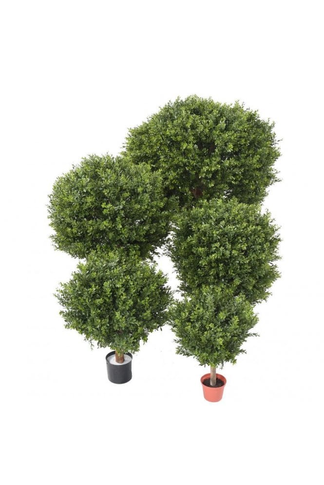 Artificial Buxus Ball UV With Buds Available in 5 Sizes