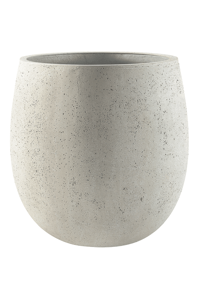 Grigio Planter Balloon Shape Aged White Concrete Effect 