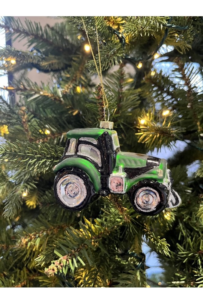 Green Tractor Christmas Tree Decoration